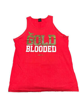 Adapt Clothing Gold Blooded San Francisco 49ers Tank Top Shirt Men Large NFL Red